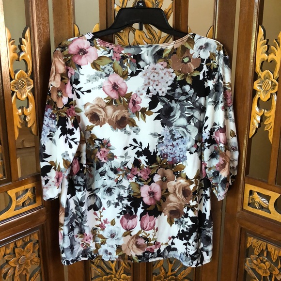 Star Vixen Floral Print Blouse Size M - Picture 4 of 4